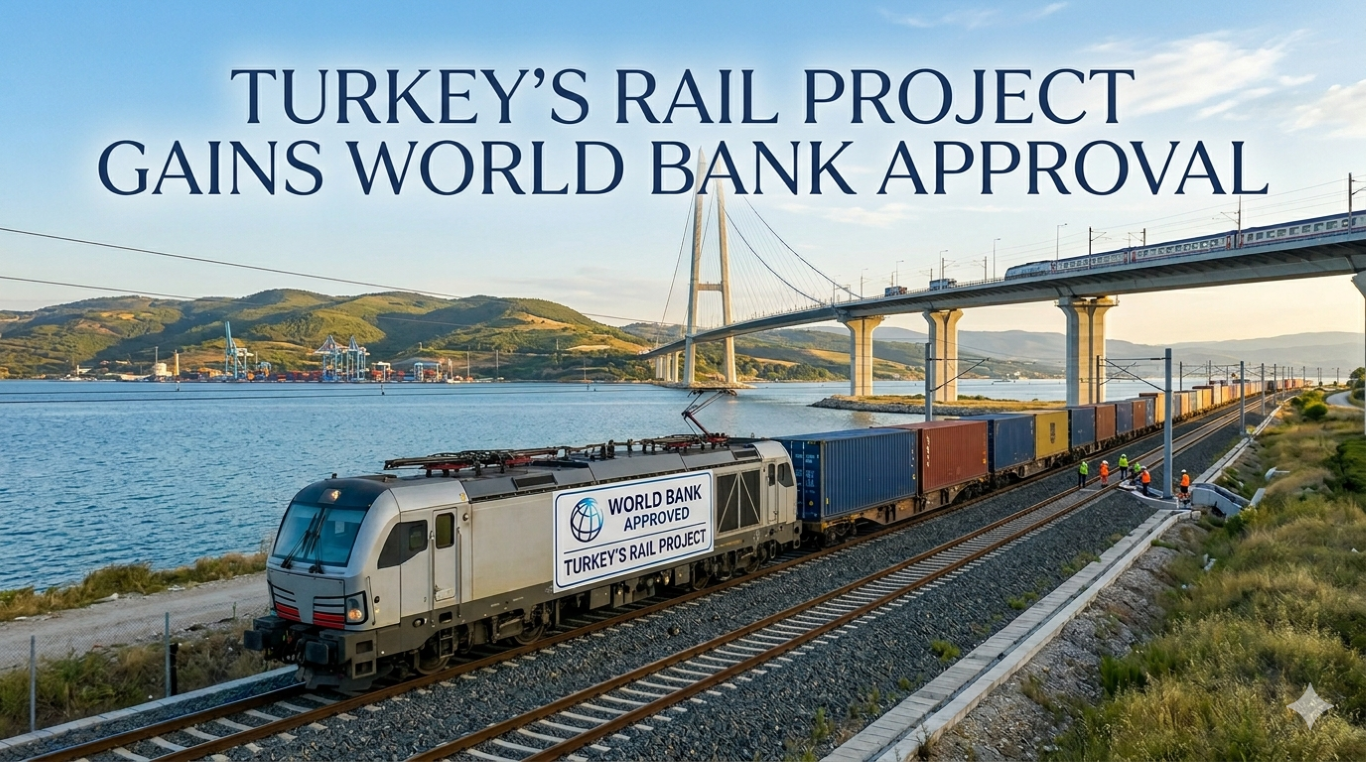 Turkey has secured a major infrastructure milestone as Turkey's Rail Project Gains World Bank Approval for a $2 billion initiative.
