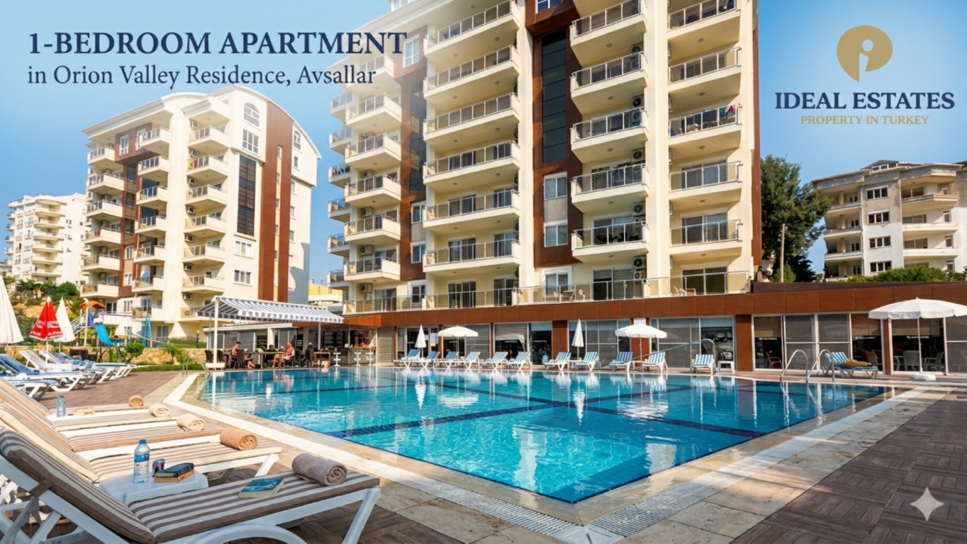1-Bedroom Apartment in Orion Valley Residence Avsallar