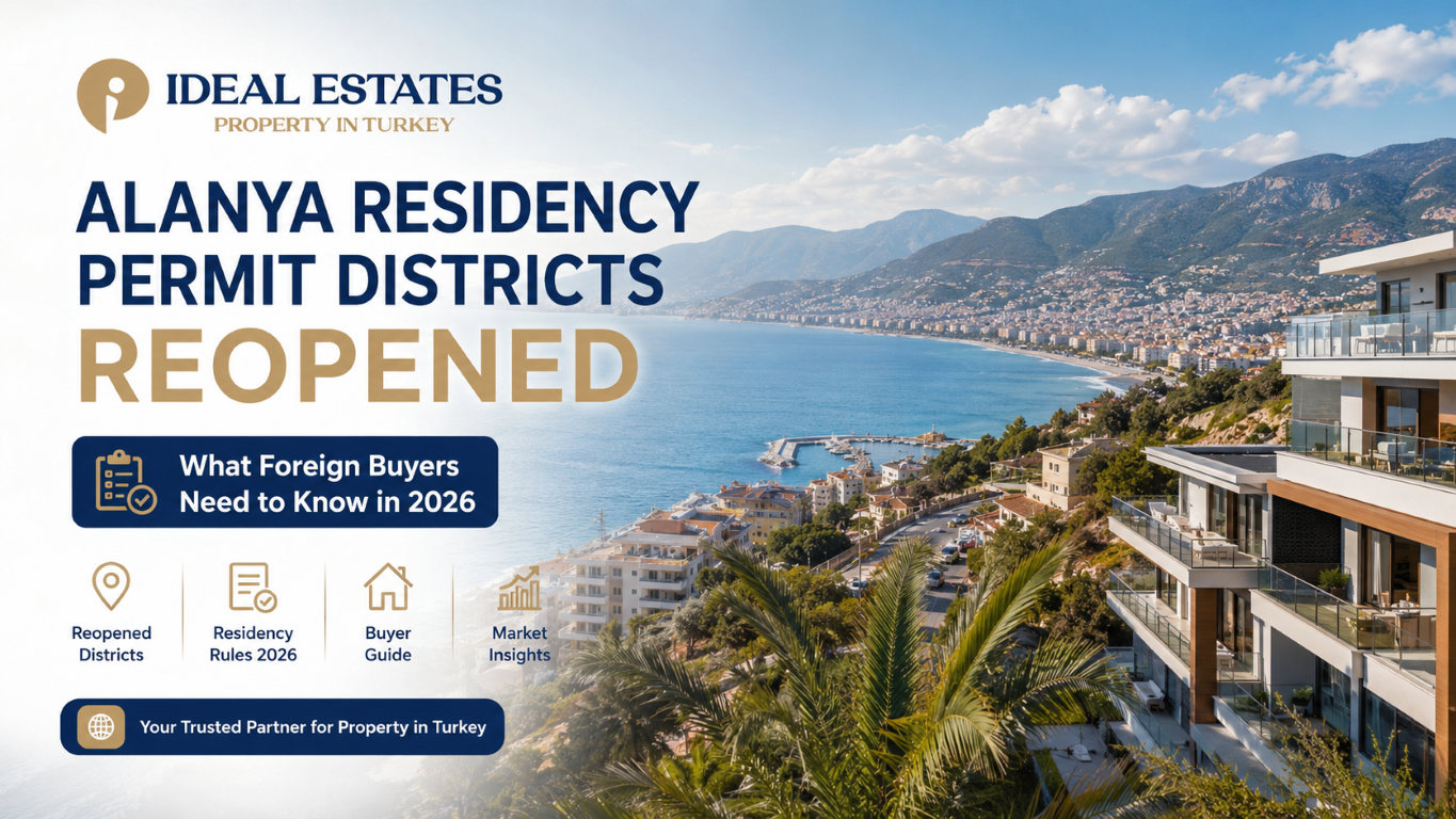 Alanya Residency Permit Districts Reopened