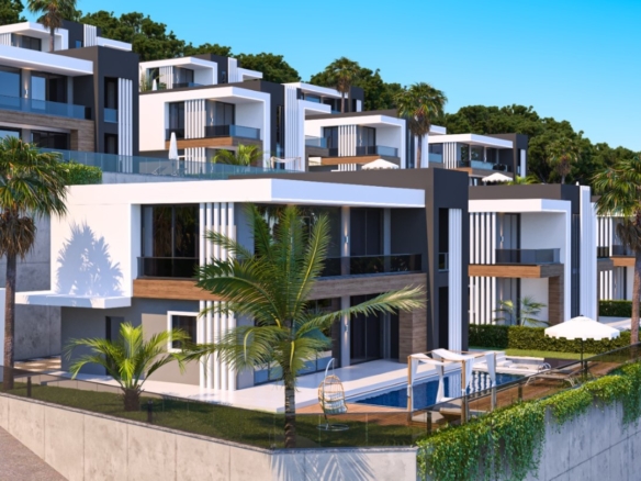 Luxury Villas for Sale in Kargıcak Alanya with Sea Views