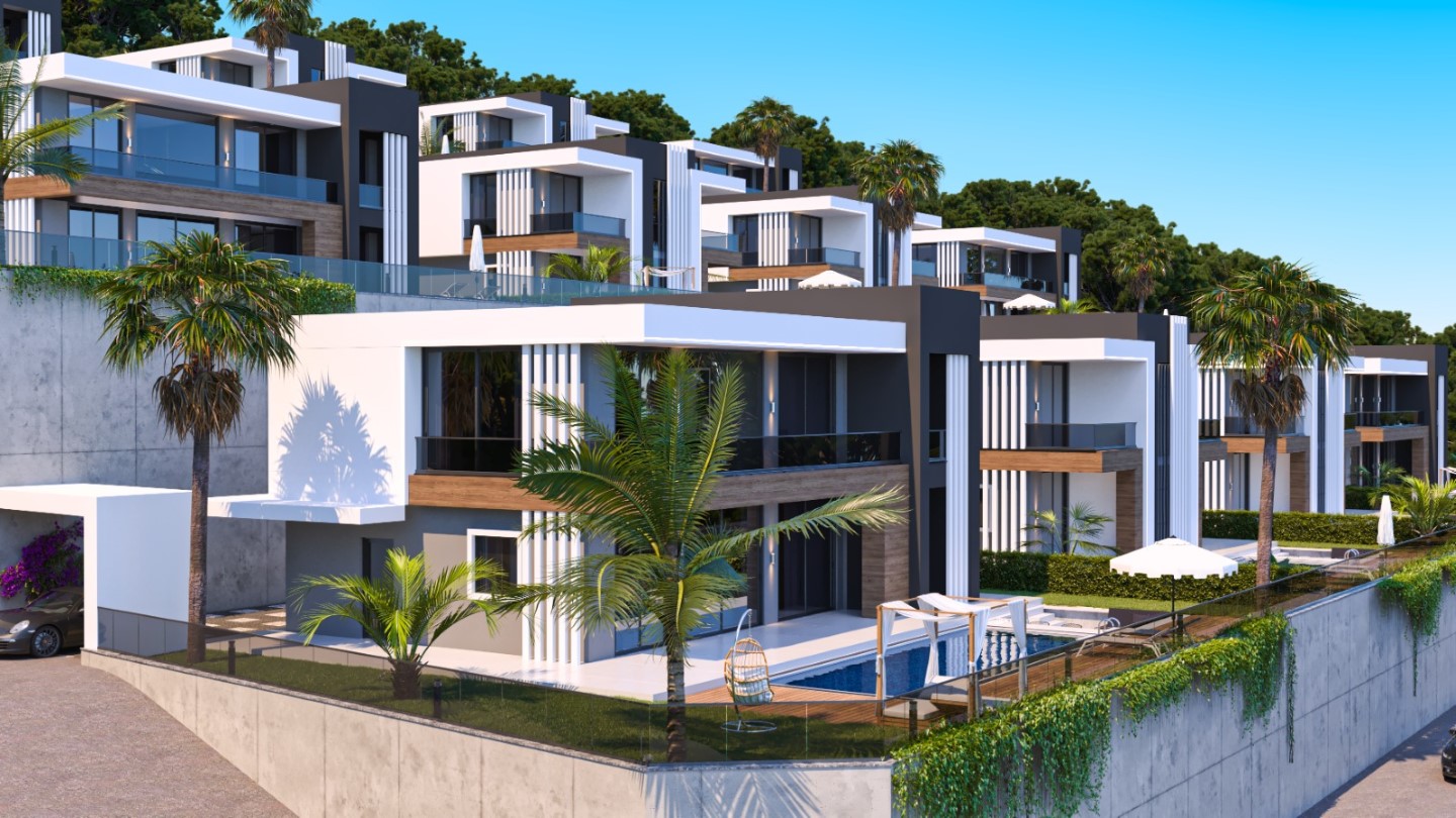 Luxury Villas for Sale in Kargıcak Alanya with Sea Views