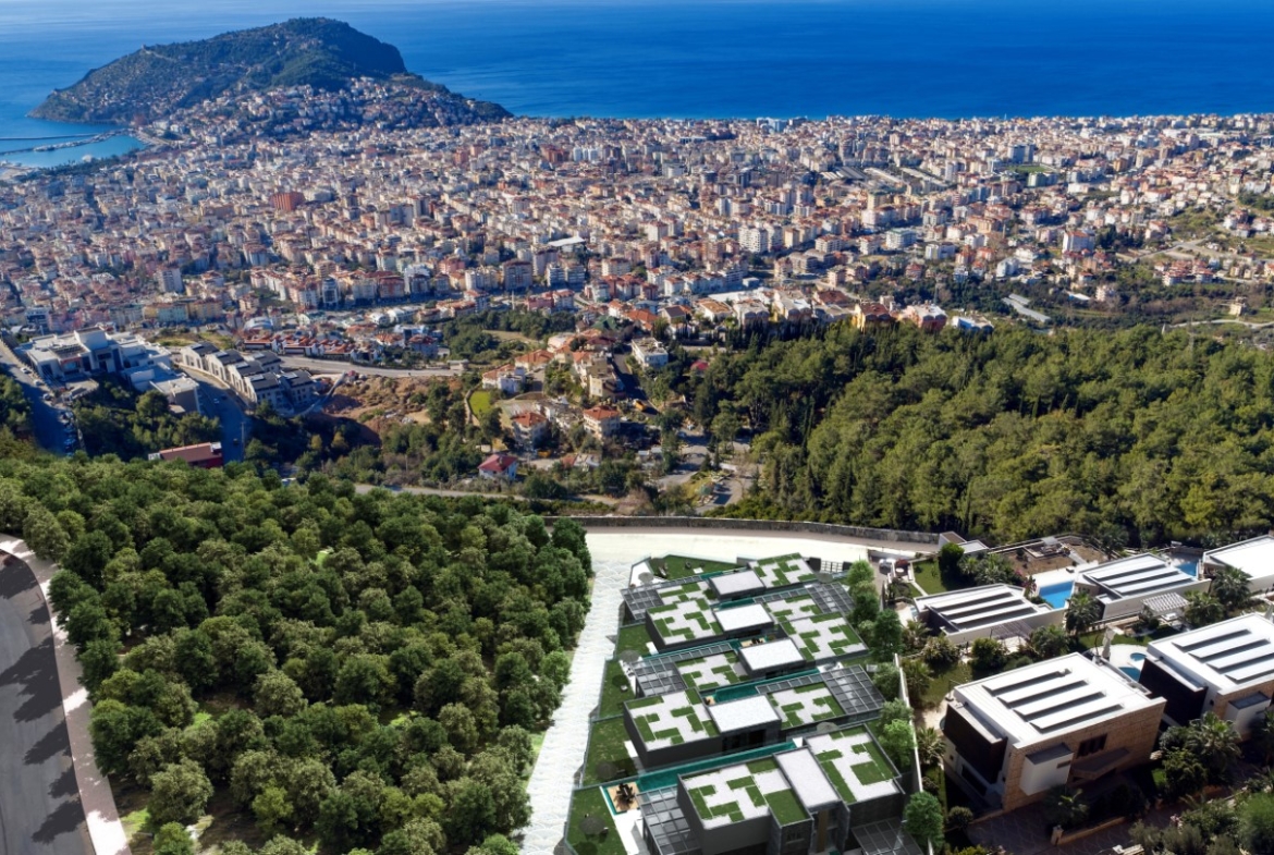 Sea View Luxury Villas for Sale in Bektas Alanya
